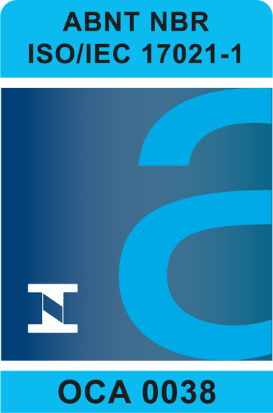 Selo de acreditação ABNT NBR ISO/IEC 17021-1