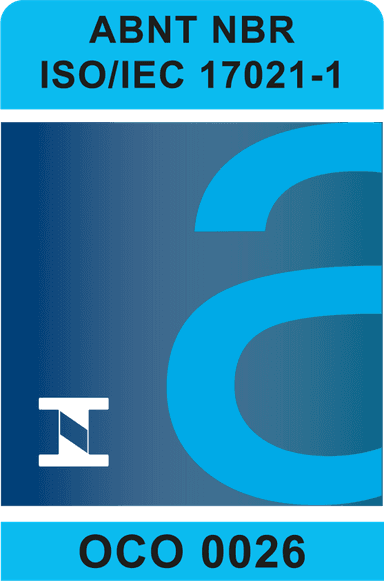 Selo de acreditação ABNT NBR ISO/IEC 17021-1