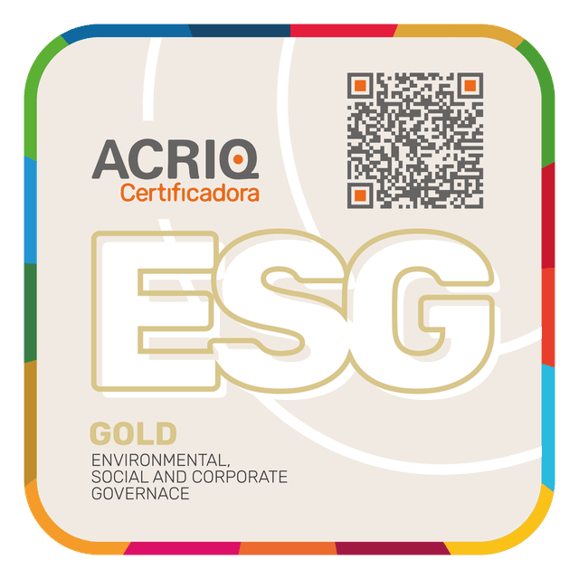 Selo de certificação ESG GOLD
